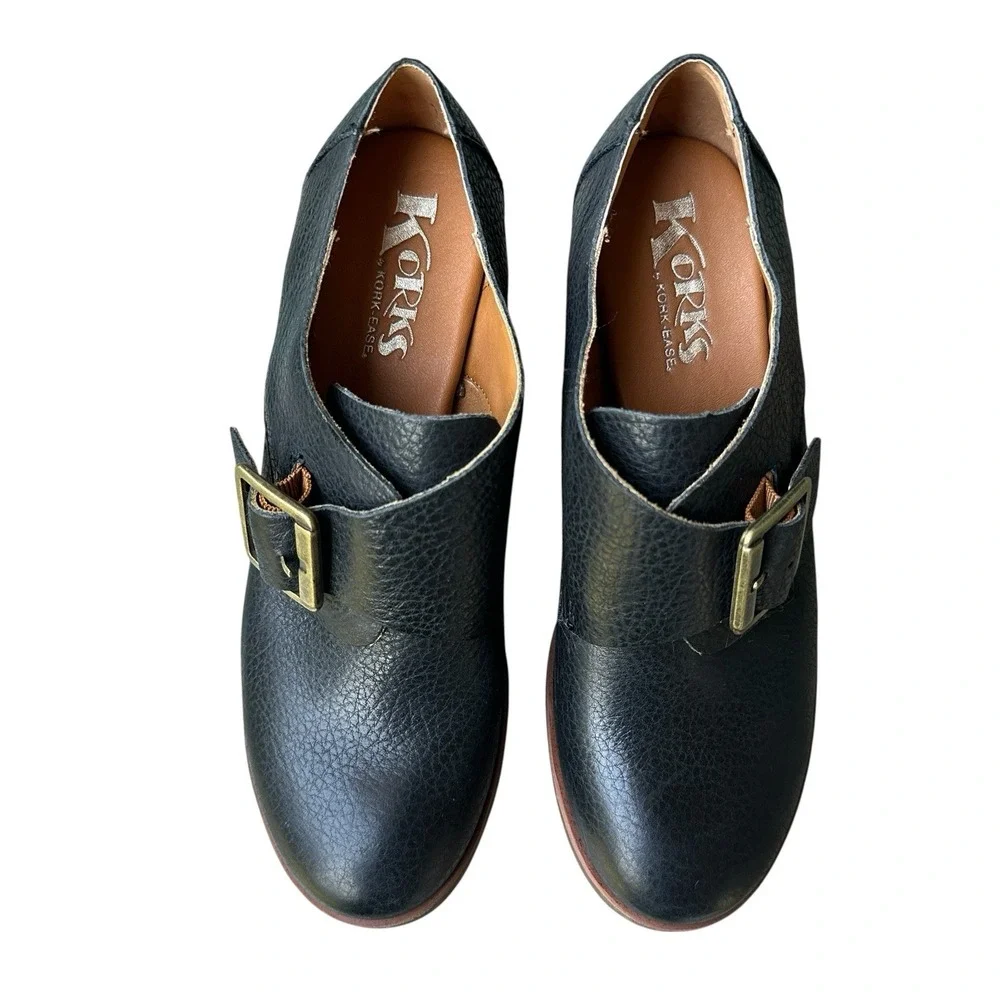 KORKS By Kork-Ease Little Monk Strap Bootie Women's Size 6.5M US Black Leather‎